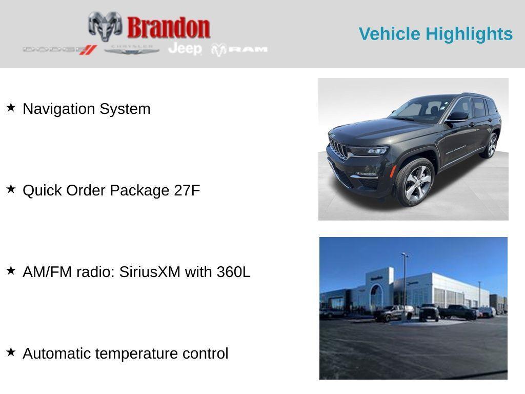 used 2023 Jeep Grand Cherokee 4xe car, priced at $32,720
