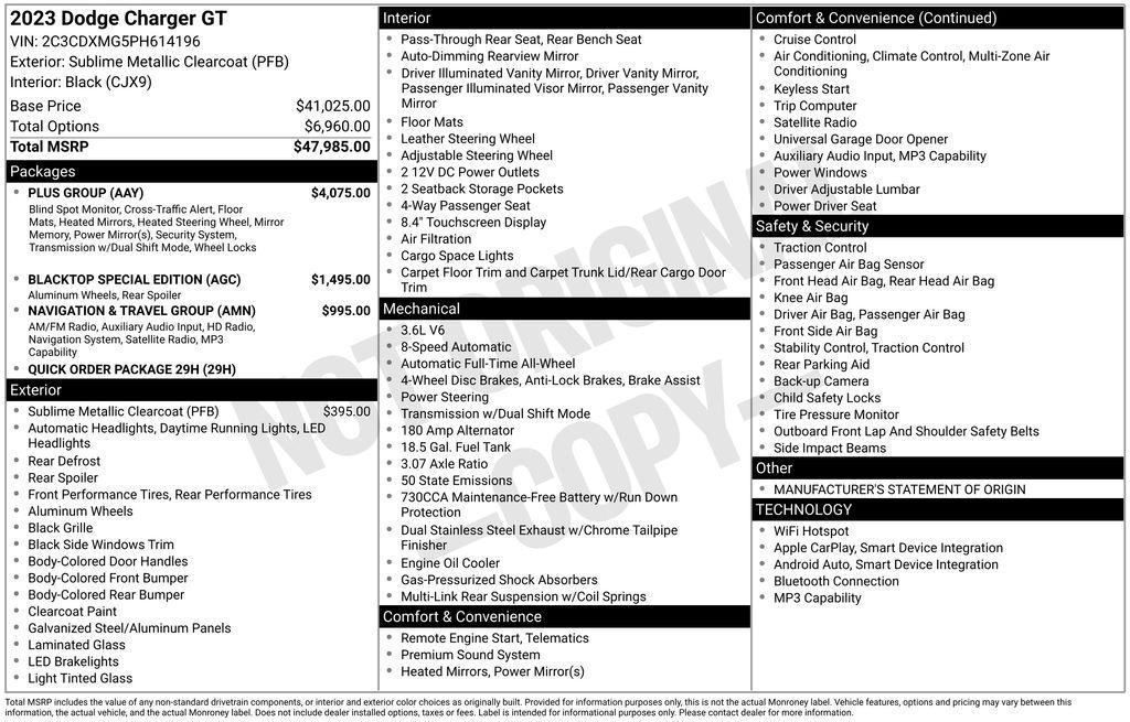 used 2023 Dodge Charger car, priced at $36,383