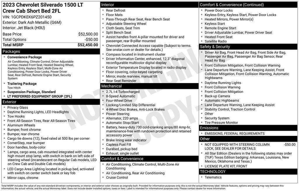 used 2023 Chevrolet Silverado 1500 car, priced at $36,886