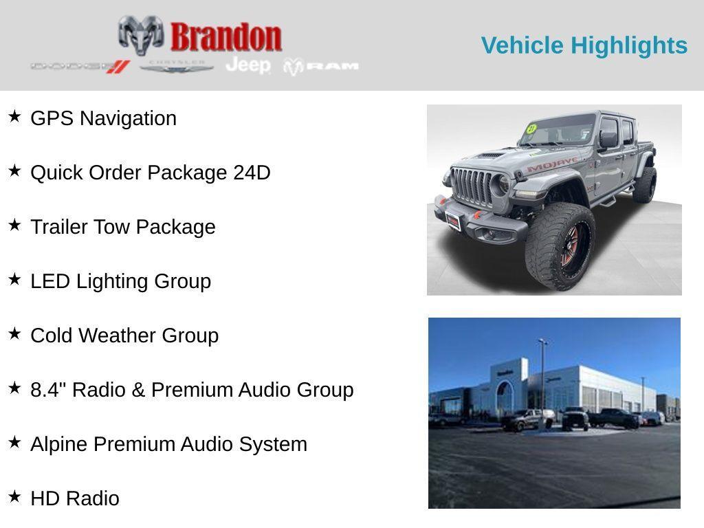 used 2021 Jeep Gladiator car, priced at $35,952