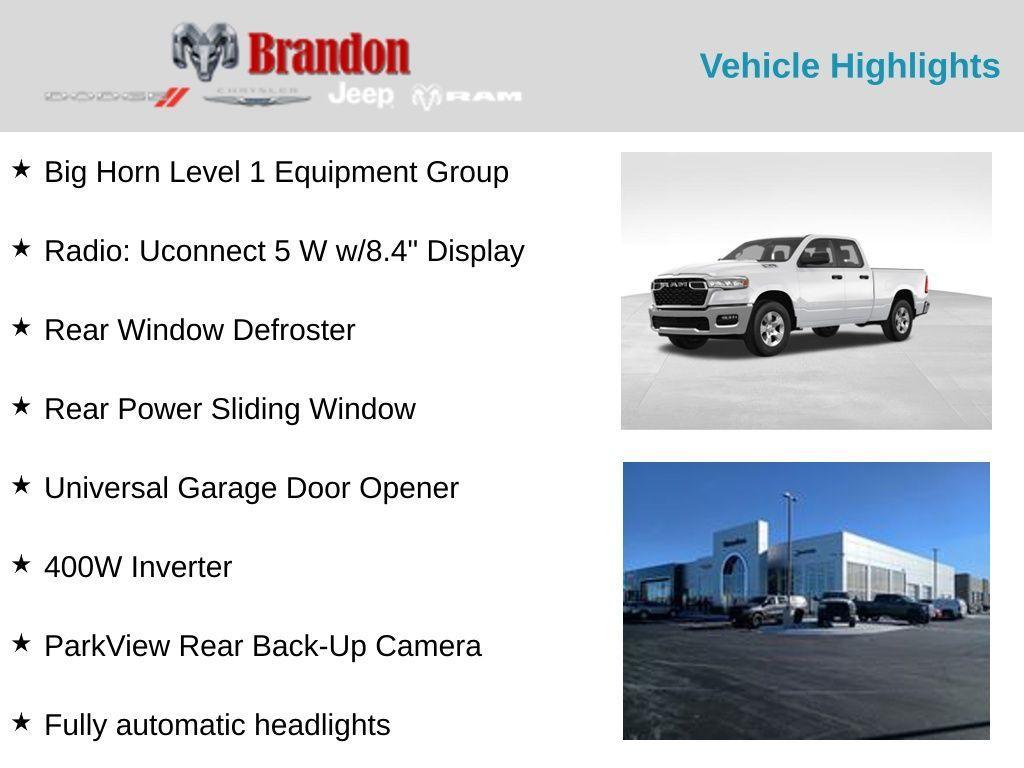 new 2025 Ram 1500 car, priced at $45,755