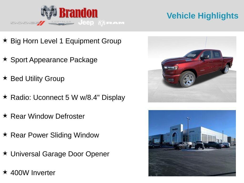 new 2025 Ram 1500 car, priced at $51,644