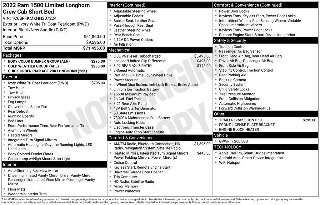 used 2022 Ram 1500 car