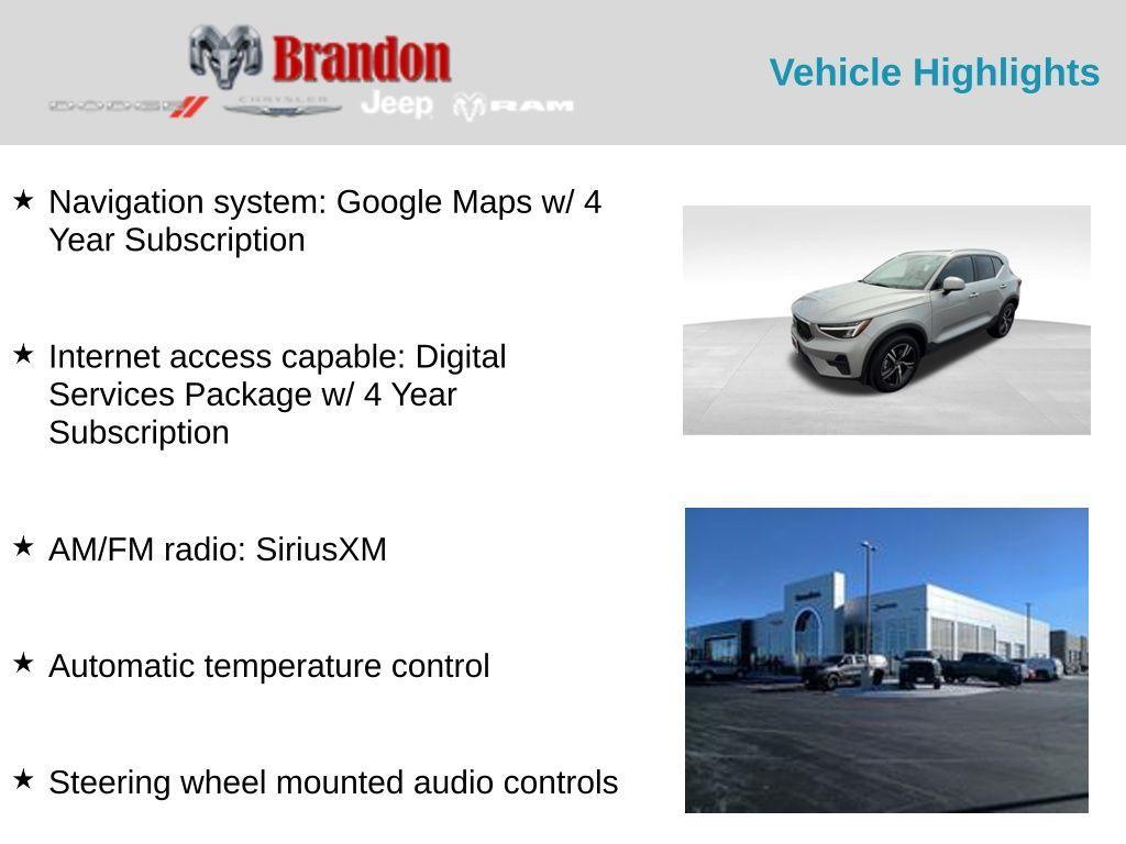 used 2025 Volvo XC40 car, priced at $34,882
