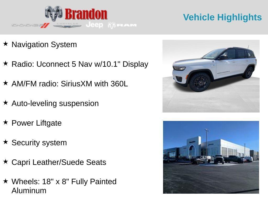 new 2025 Jeep Grand Cherokee 4xe car, priced at $60,500