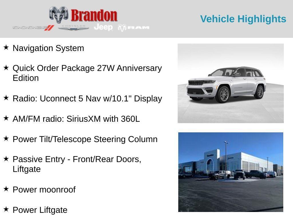 new 2025 Jeep Grand Cherokee 4xe car, priced at $47,691