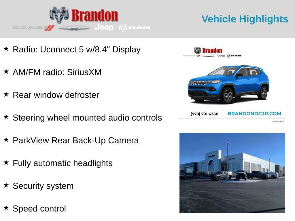 new 2025 Jeep Compass car, priced at $28,087