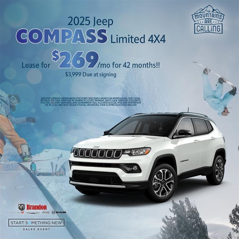 new 2025 Jeep Compass car, priced at $34,086