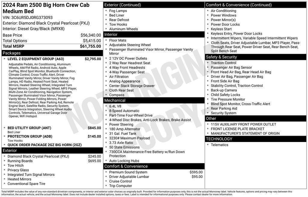 used 2024 Ram 2500 car, priced at $49,751