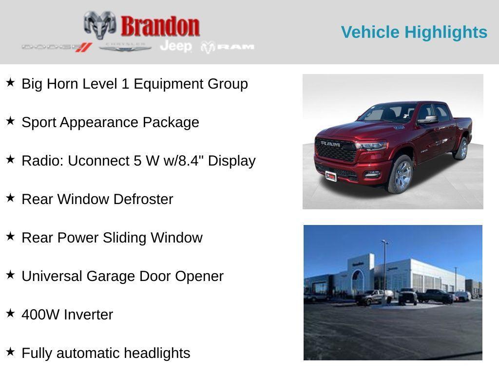new 2025 Ram 1500 car, priced at $45,692