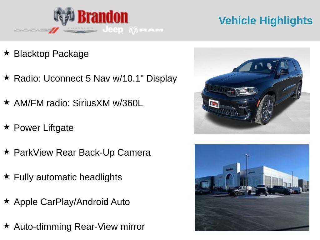 new 2025 Dodge Durango car, priced at $39,685