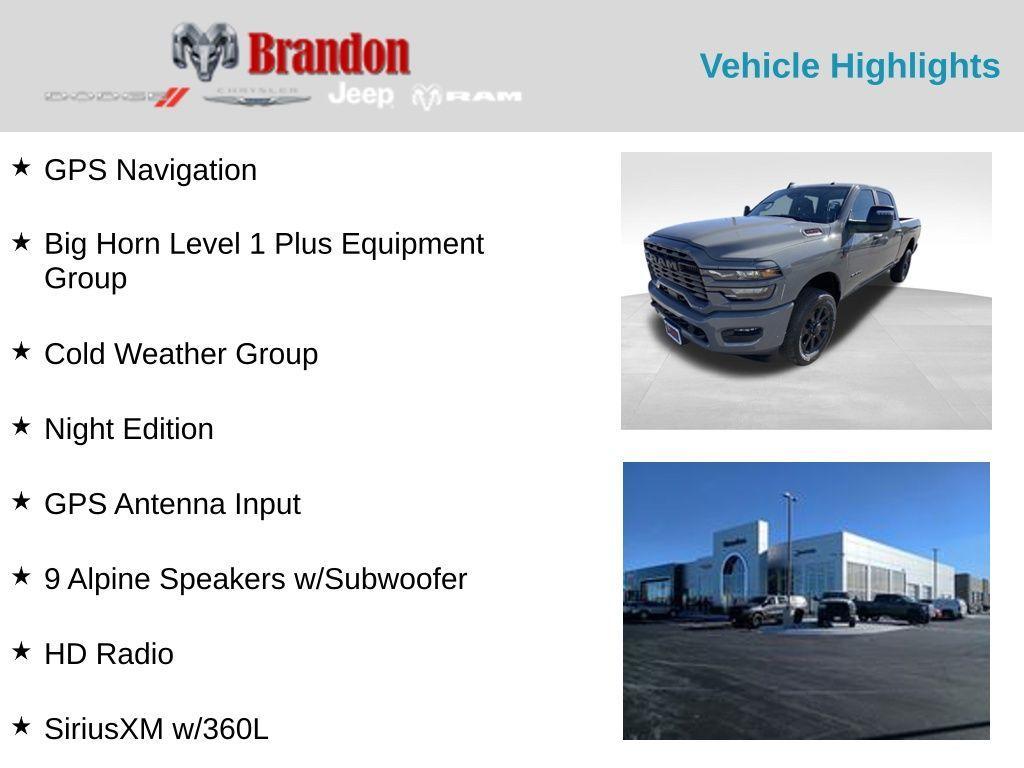 new 2026 Ram 2500 car, priced at $71,322