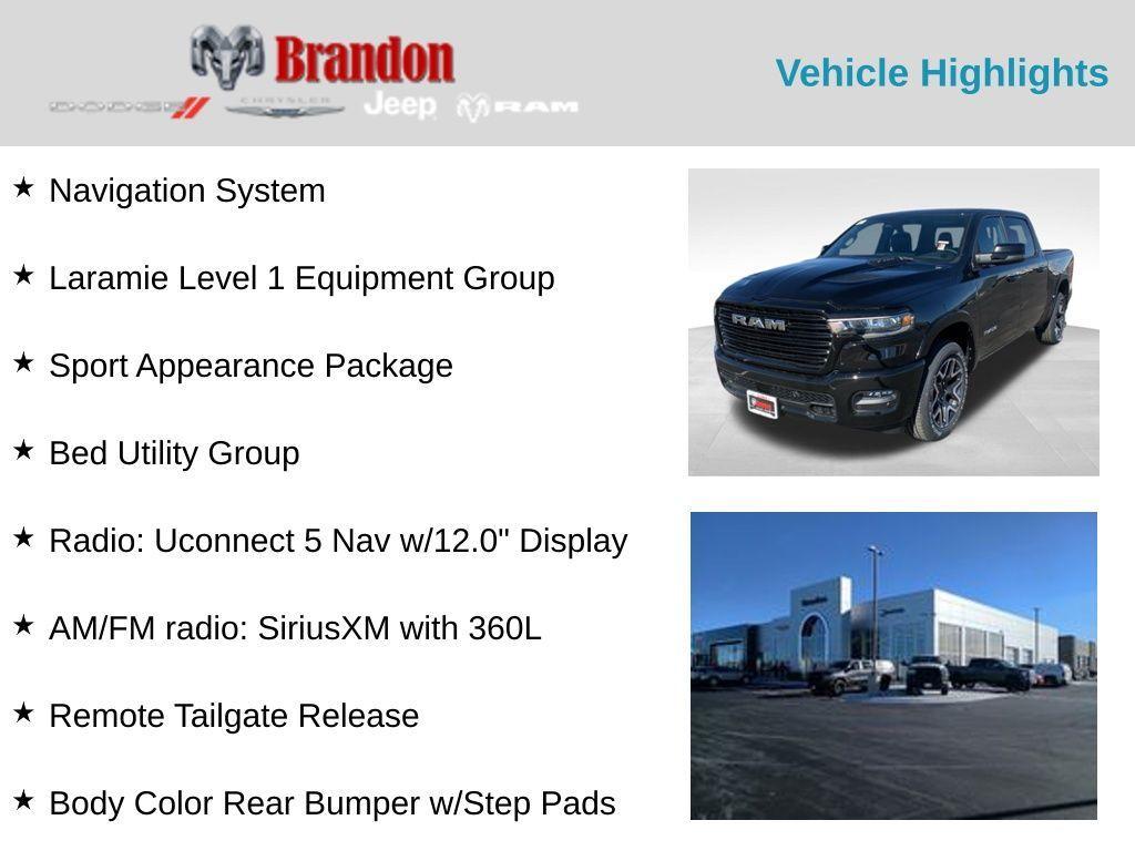 new 2025 Ram 1500 car, priced at $58,672