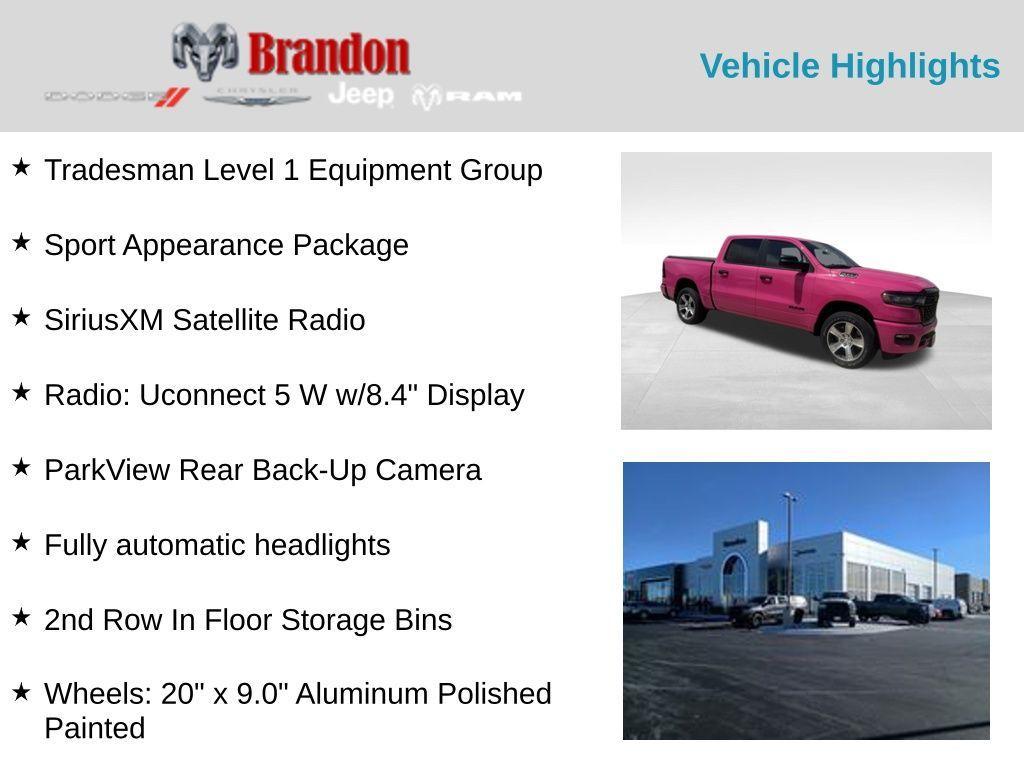 new 2025 Ram 1500 car, priced at $51,422