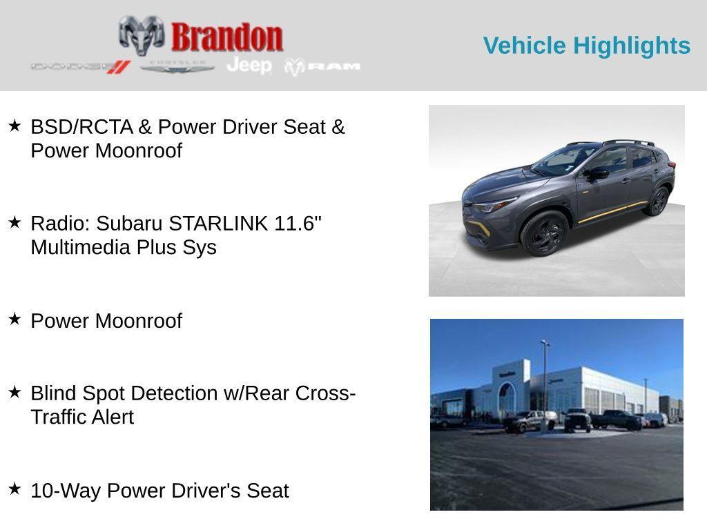 used 2024 Subaru Crosstrek car, priced at $32,783