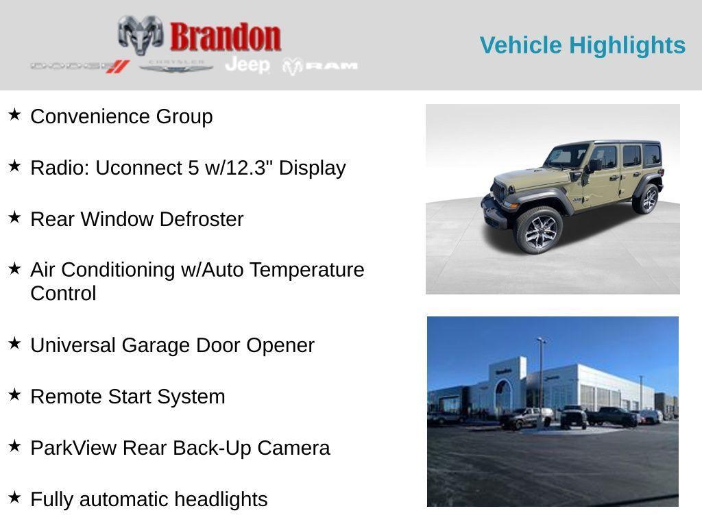 new 2025 Jeep Wrangler 4xe car, priced at $50,614