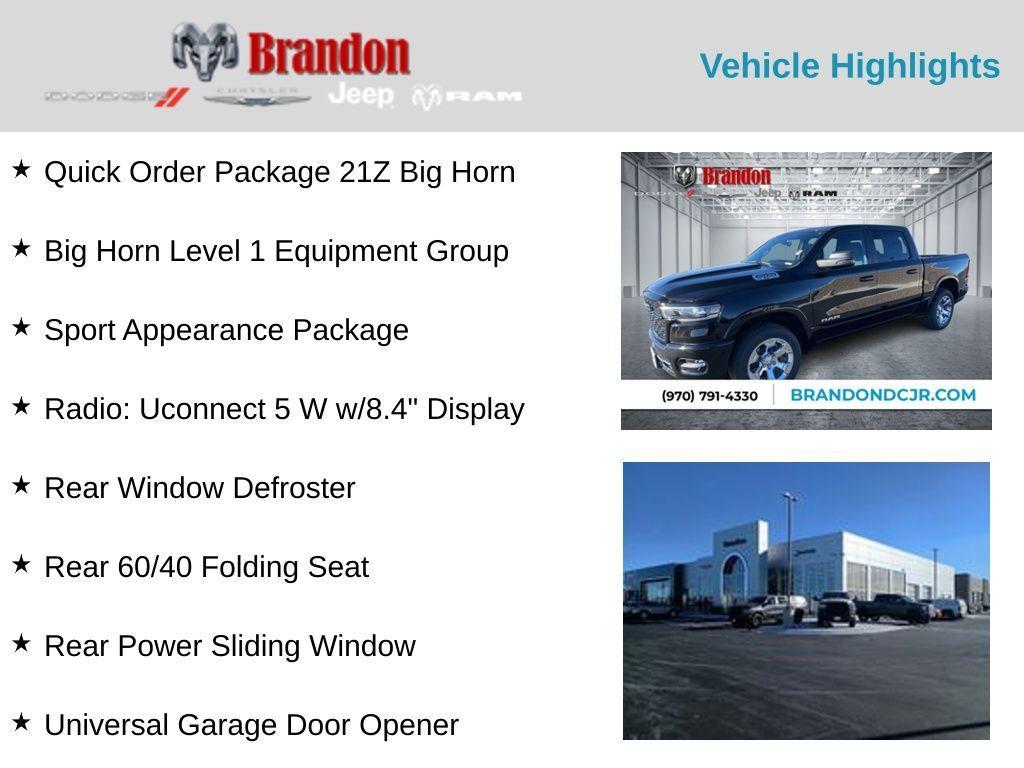 new 2025 Ram 1500 car, priced at $45,362