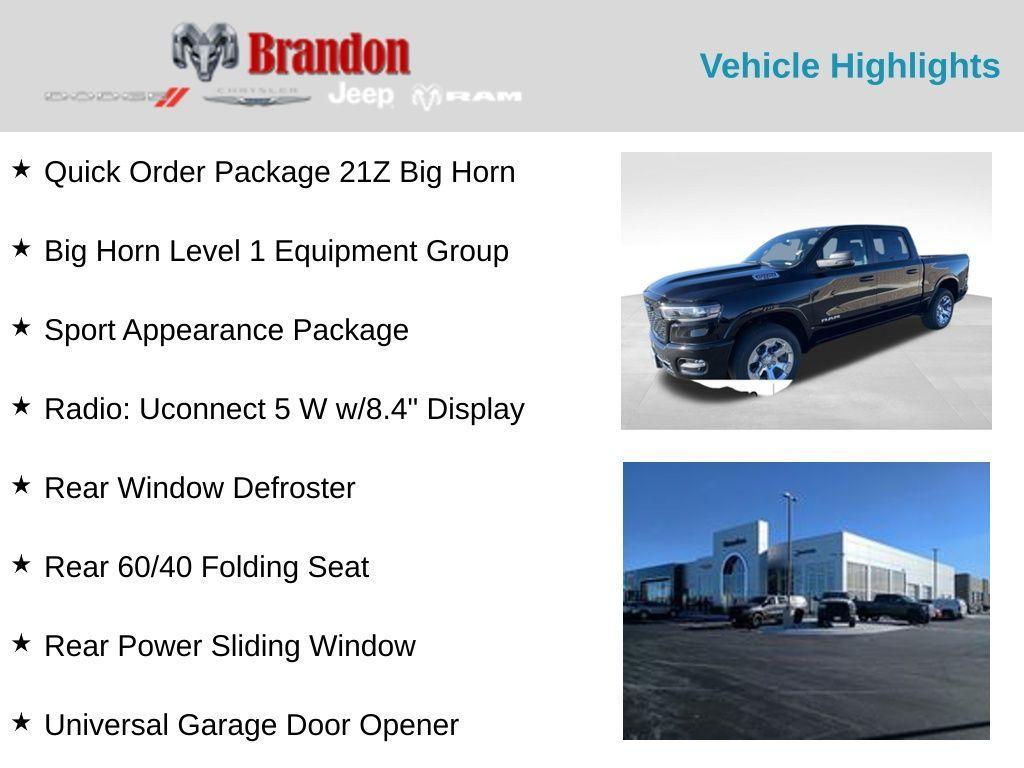 new 2025 Ram 1500 car, priced at $50,452