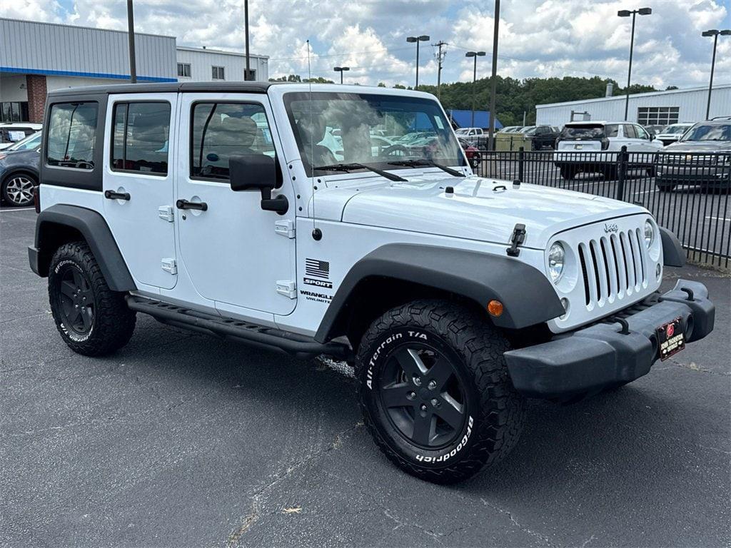 used 2016 Jeep Wrangler Unlimited car, priced at $15,354