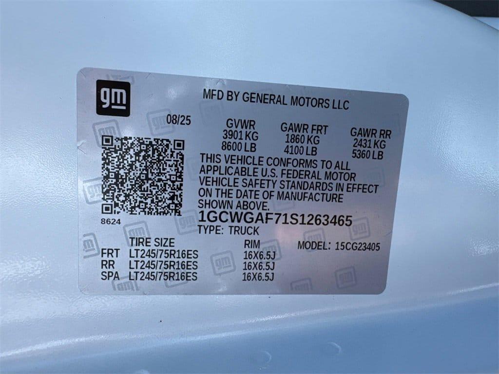 new 2025 Chevrolet Express 2500 car, priced at $47,665