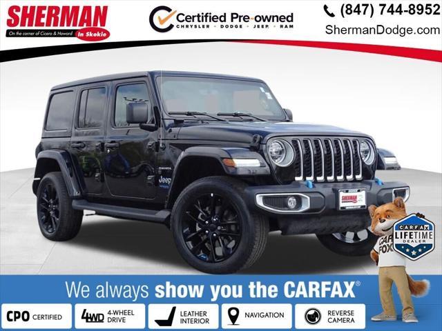 used 2022 Jeep Wrangler Unlimited 4xe car, priced at $36,000