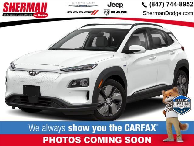 used 2021 Hyundai Kona EV car, priced at $17,500