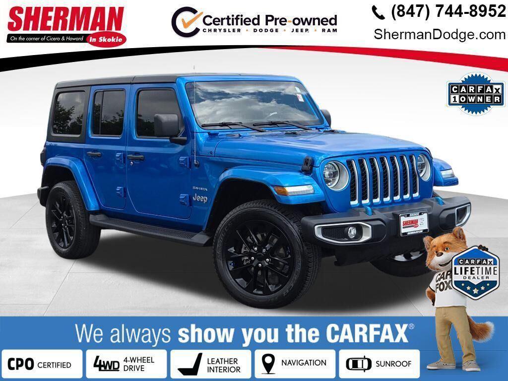 used 2022 Jeep Wrangler Unlimited 4xe car, priced at $29,000