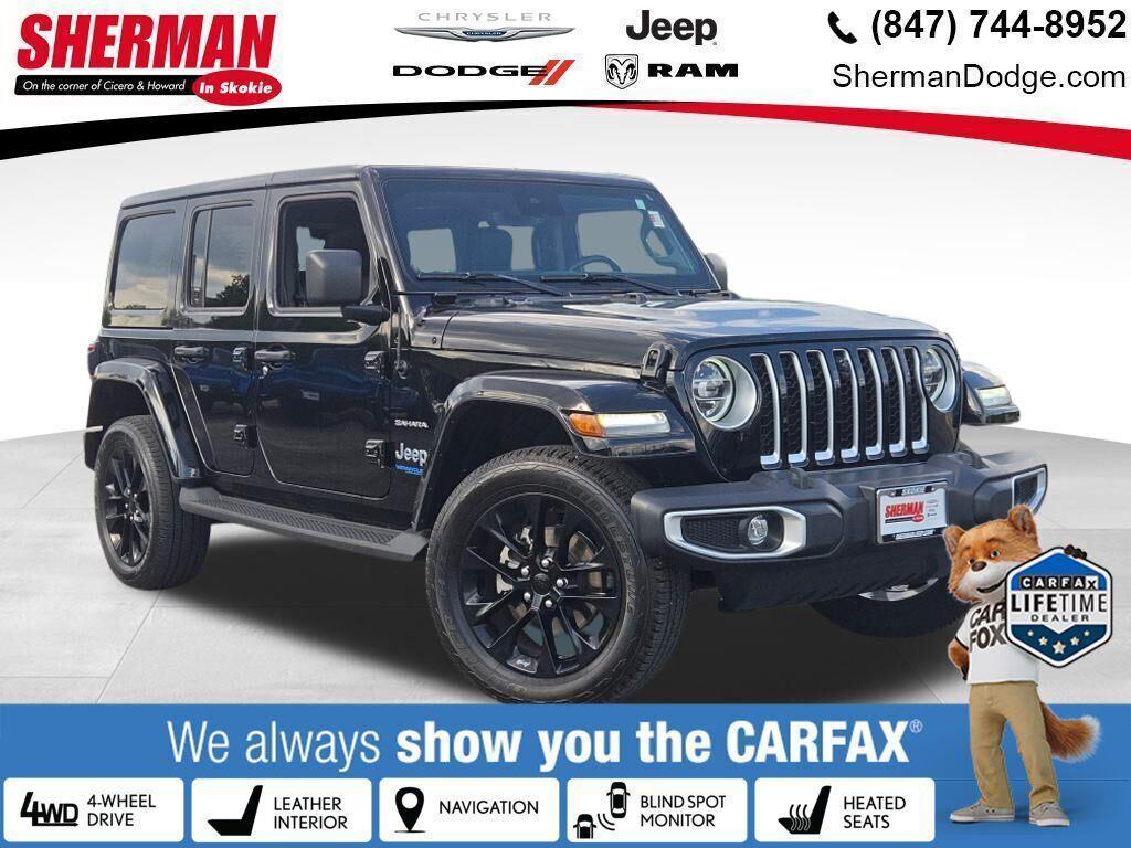 used 2021 Jeep Wrangler Unlimited 4xe car, priced at $33,900