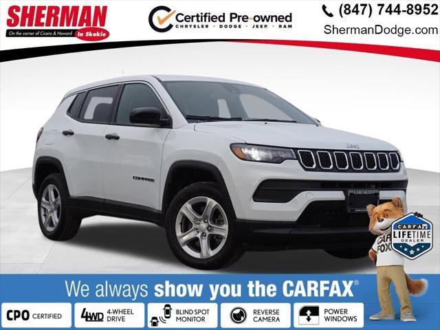 used 2023 Jeep Compass car, priced at $24,500