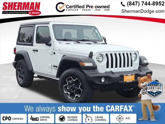 used 2021 Jeep Wrangler car, priced at $31,000