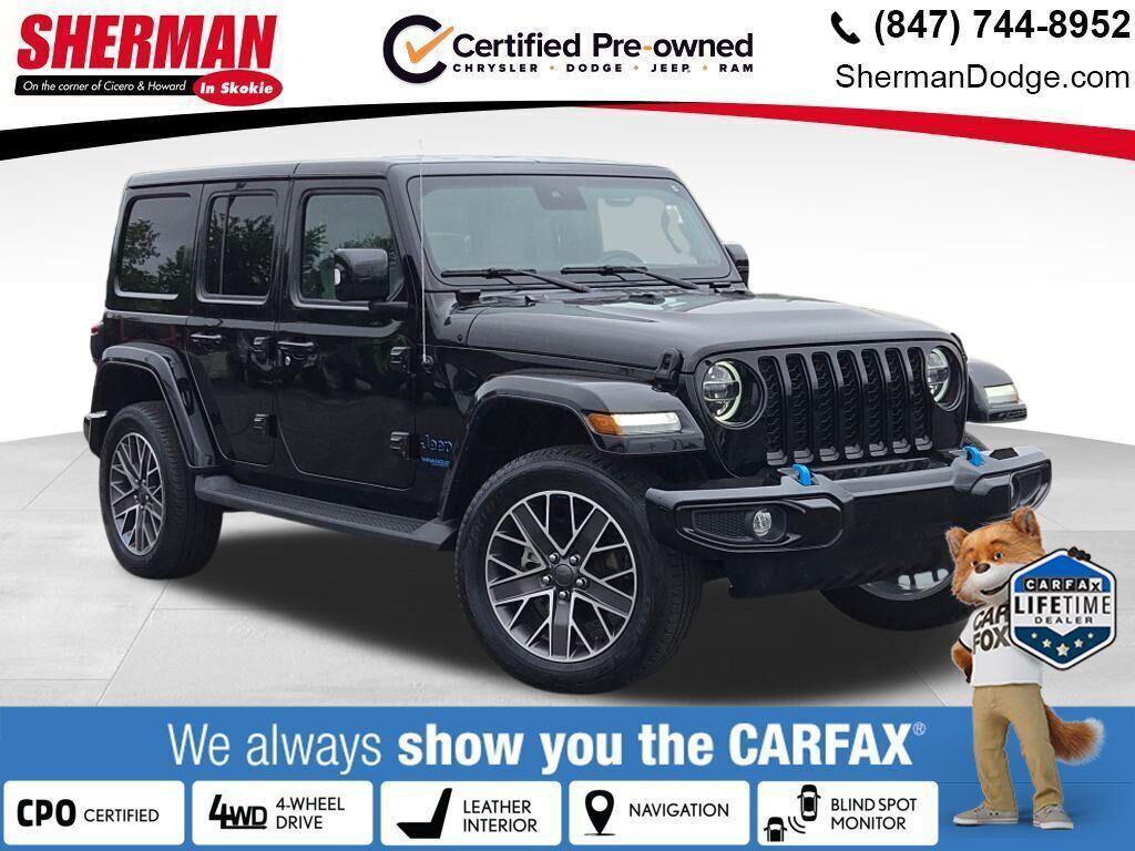 used 2022 Jeep Wrangler Unlimited 4xe car, priced at $33,000