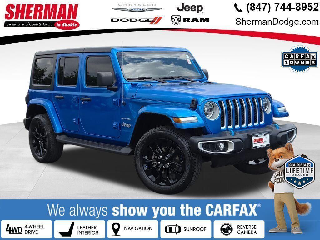 used 2022 Jeep Wrangler Unlimited 4xe car, priced at $35,530