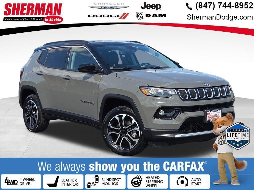 used 2022 Jeep Compass car, priced at $23,400
