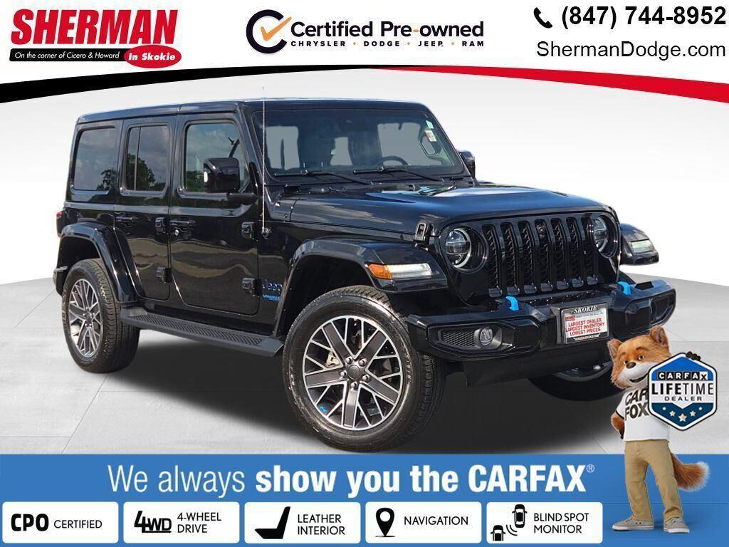 used 2022 Jeep Wrangler Unlimited 4xe car, priced at $32,000