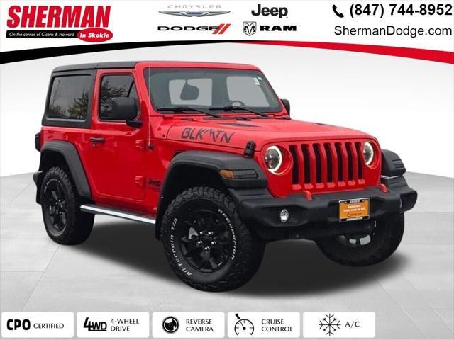 used 2021 Jeep Wrangler car, priced at $30,998