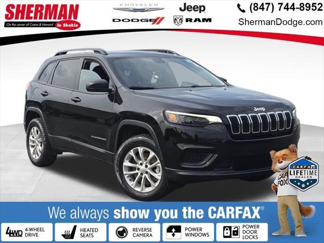 used 2021 Jeep Cherokee car, priced at $22,000