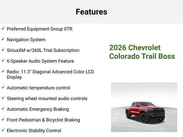 new 2026 Chevrolet Colorado car, priced at $41,382