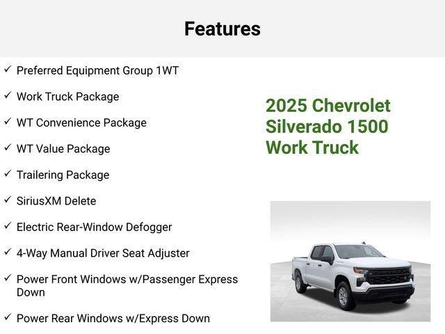 new 2025 Chevrolet Silverado 1500 car, priced at $44,090