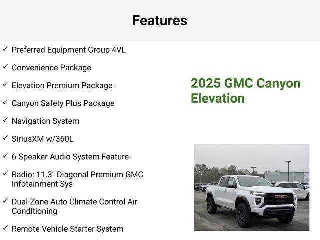 new 2025 GMC Canyon car, priced at $46,024