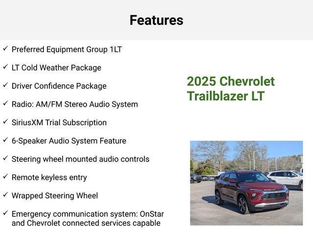 new 2025 Chevrolet TrailBlazer car, priced at $28,705