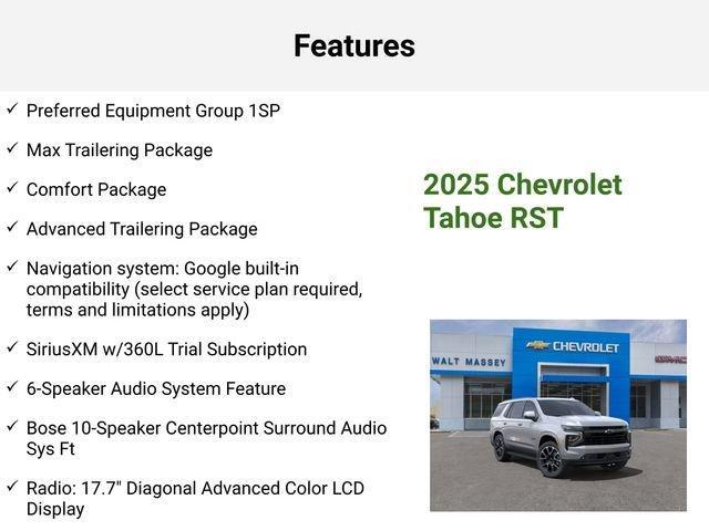 new 2025 Chevrolet Tahoe car, priced at $73,777