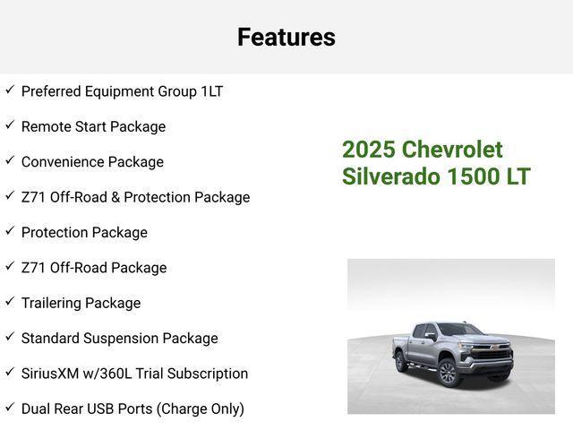 new 2025 Chevrolet Silverado 1500 car, priced at $61,820