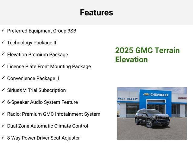 new 2025 GMC Terrain car, priced at $37,121