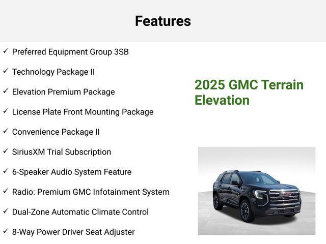new 2025 GMC Terrain car, priced at $37,121