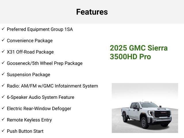 new 2025 GMC Sierra 3500 car, priced at $63,399
