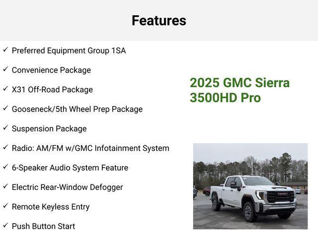 new 2025 GMC Sierra 3500 car, priced at $65,657
