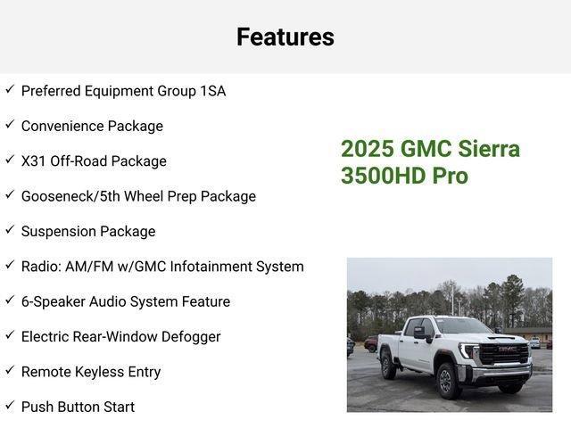 new 2025 GMC Sierra 3500 car, priced at $66,690