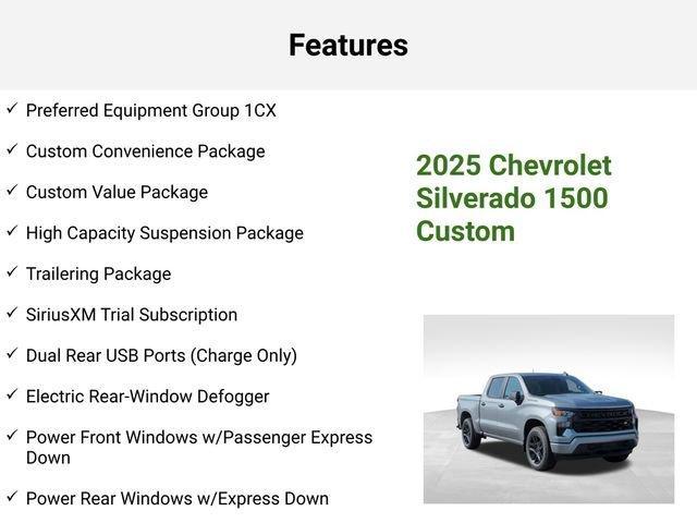 new 2025 Chevrolet Silverado 1500 car, priced at $45,711