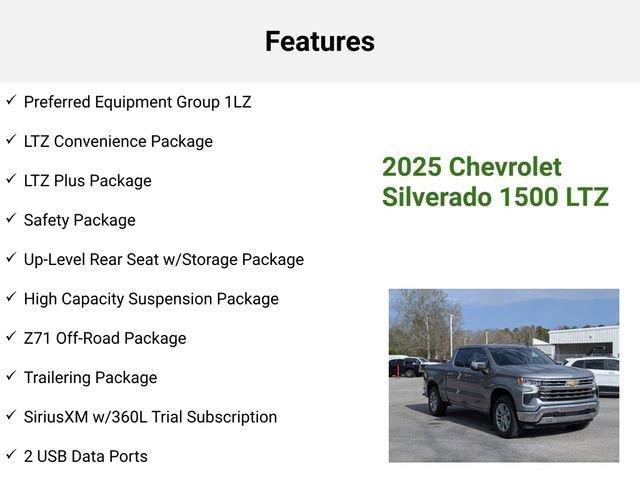 new 2025 Chevrolet Silverado 1500 car, priced at $64,975