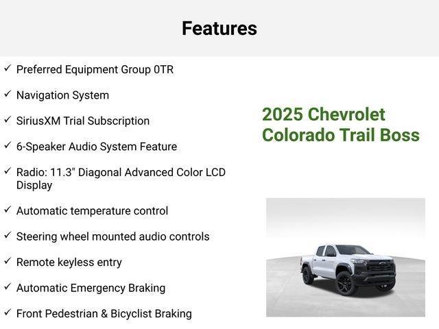 new 2025 Chevrolet Colorado car, priced at $41,819
